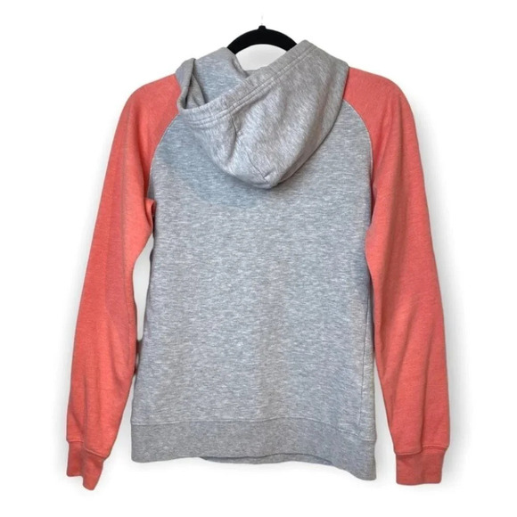The North Face  Grey & Salmon Pink Half Dome Pullover Hoodie - Picture 3 of 7